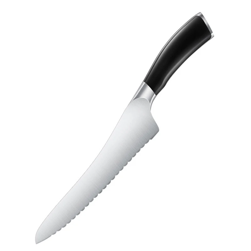 

Stainless Steel Chef Bread Knife Meat Cleaver Kitchen Ham Knives Serrated Frozen Meat Knife Cooking Tools