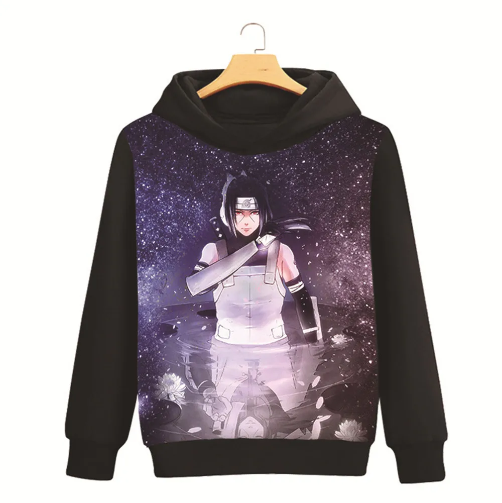 Хатаке Какаши Харуно Сакура Учиха сасуке Узумаки Наруто 3D свитер с капюшоном