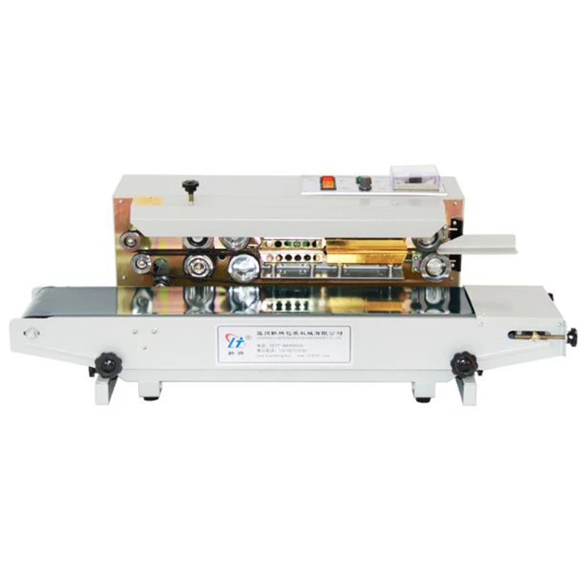 

Automatic film impulse sealer,semi-auto impulse sealing machine continuous plastic bag sealer,printing date