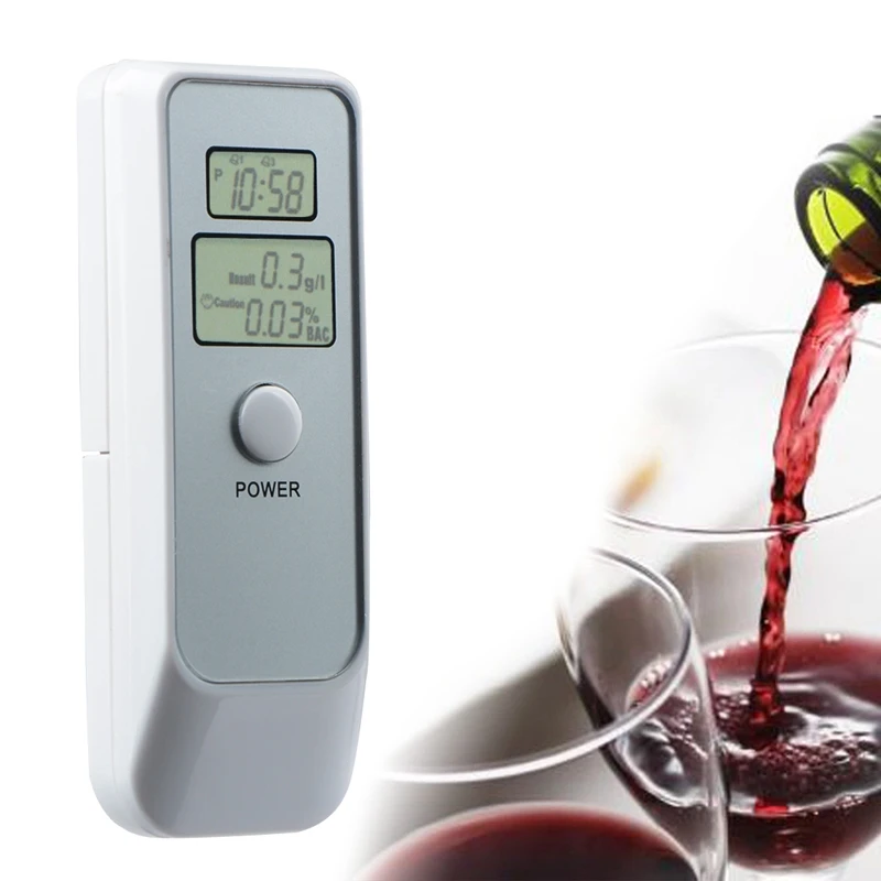 Profesional Digital Breath Alcohol Tester Breathalyzer Alcotester With Clock For Level Testing Car Gadget | Инструменты