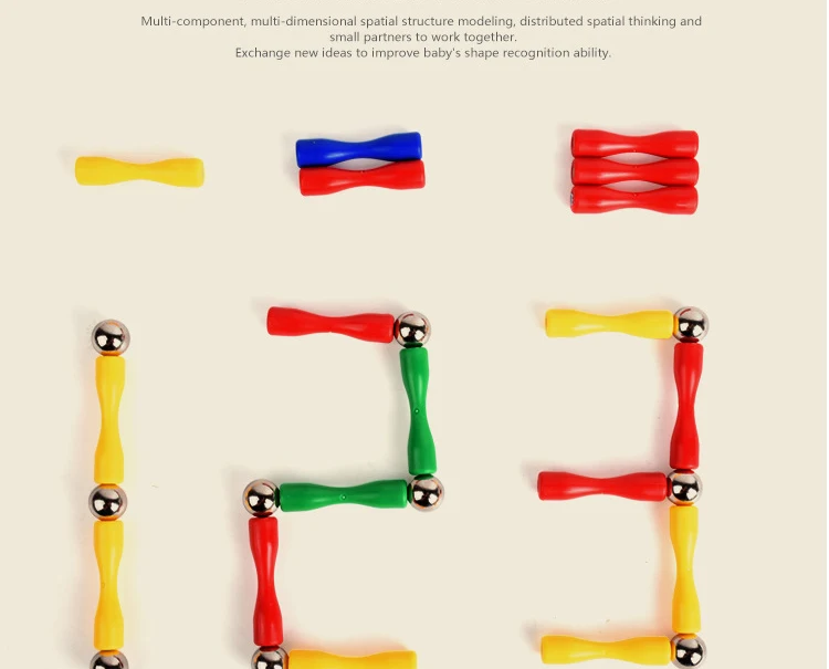 Набор красочных магнитных строительных блоков сделай сам 63 124 3D Магнитная панель