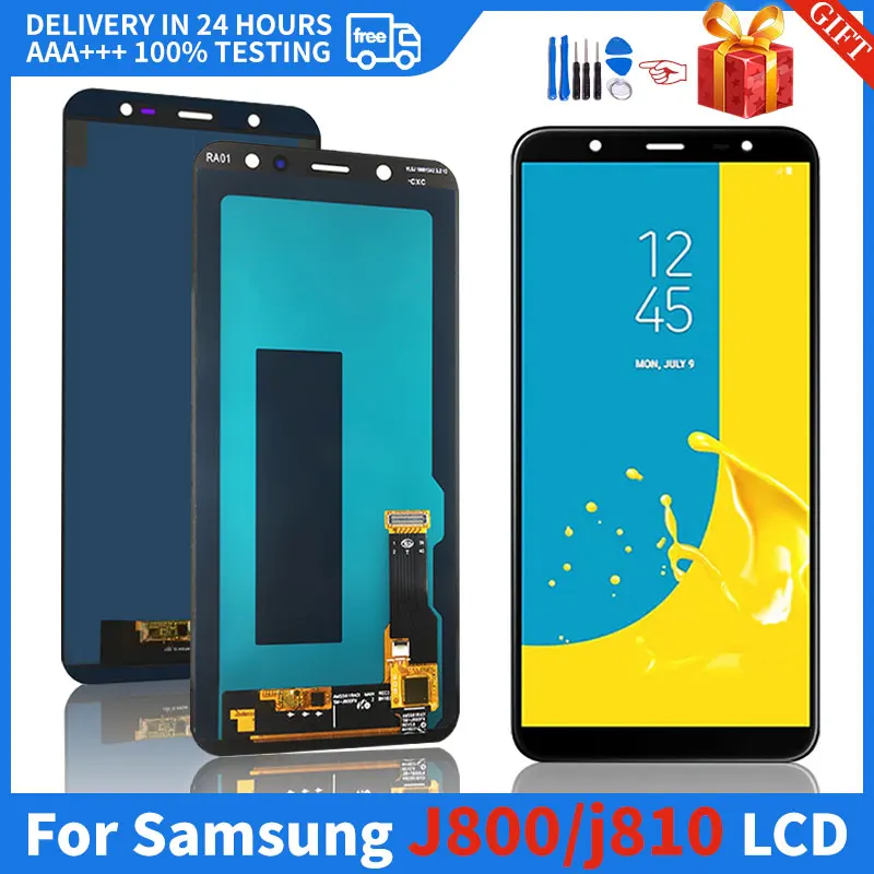 

6.0" For Samsung Galaxy J8 2018 J810 LCD J810F J810Y J810FN SM-J810F Display Touch Screen Digitizer Assembly J800 J800F LCD