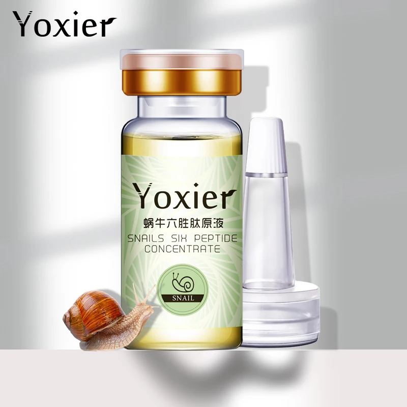 Yoxier анти-старения улитки шесть пептидный концентрат уход за лицом увлажненитель с гиалуроновой кислотой контроль масла сыворотка Улитка чистый экстракт