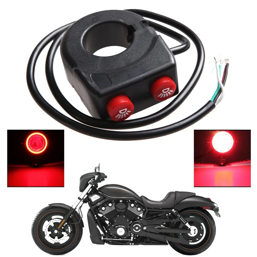 

New 1pcs 7/8'' 22mm Motorcycle Bike Handlebar On Off Button Head Spot Fog Light Switch