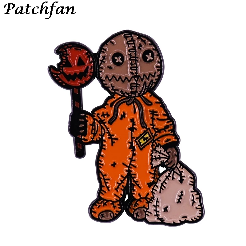 AD477 Patchfan Творческий брошь в стиле аниме виде мультяшного клоуна эмалью булавки