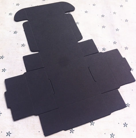 100 шт. оптом черная картон крафт бумага Ювелирные изделия подарочная картонная коробка для упаковки коробки картонная подарочная бумага упаковочная коробка Лот