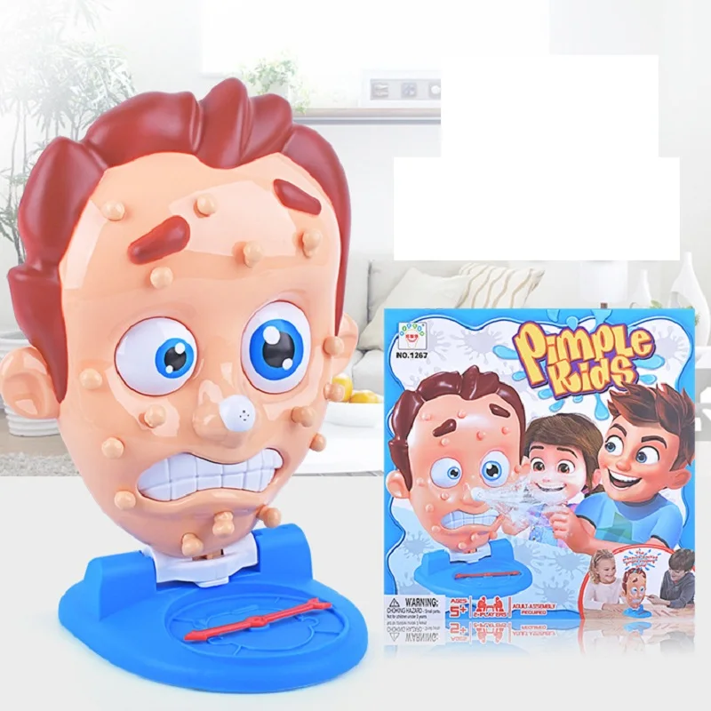 Забавные игрушки Squeeze Acne Toy Popping Puple Pete для родителей и детей настольные игры спрей