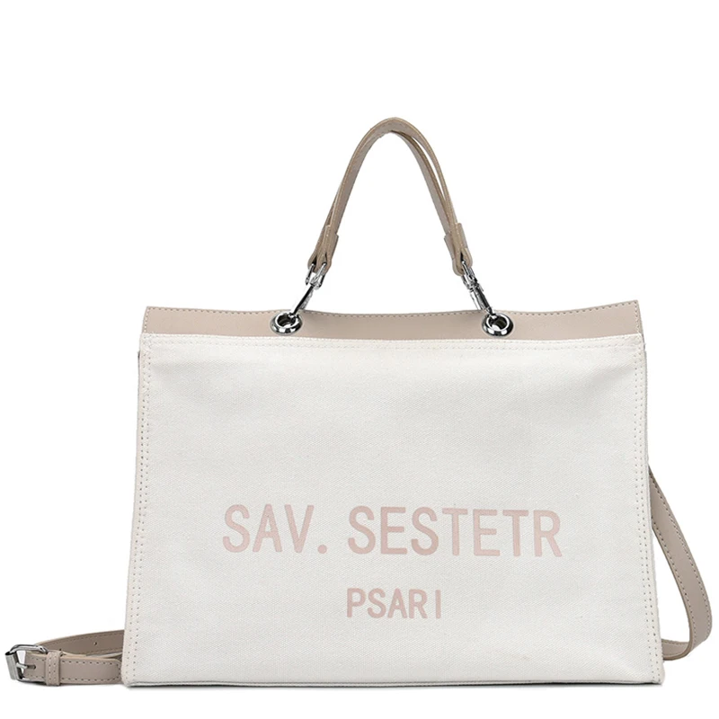 

The new fashion web celebrity versatile canvas one-shoulder tote bag with large capacity in 2021