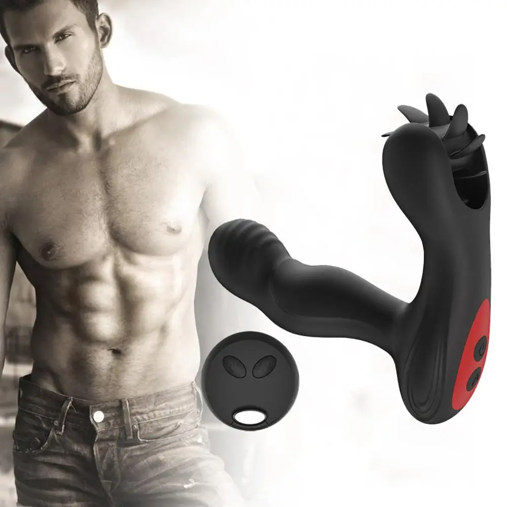 Мужской массажный вибратор простаты Силиконовый водонепроницаемый стимулятор