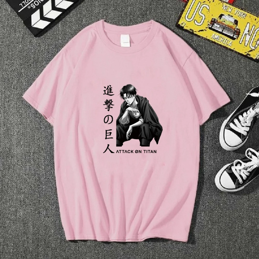 

T-shirt Anime Attack on Titan Round Neck Casual Unisex Cloths