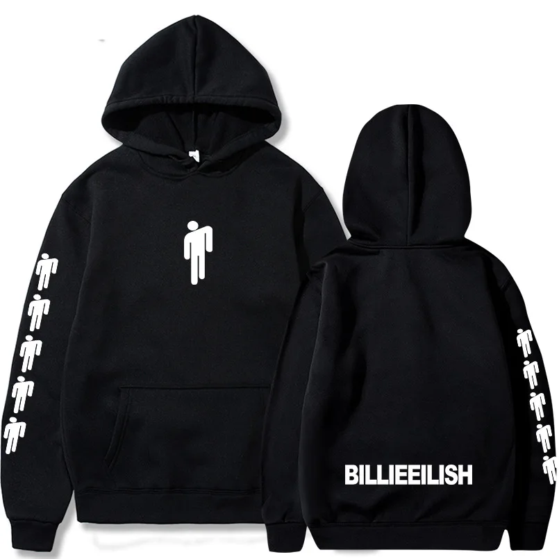 Billie Eilish модные толстовки с принтом для мужчин/женщин капюшоном и длинным рукавом