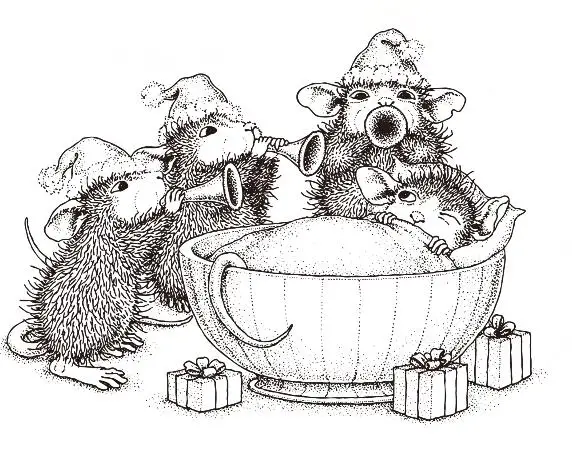 Прозрачные штампы с изображением мыши для скрапбукинга/изготовления