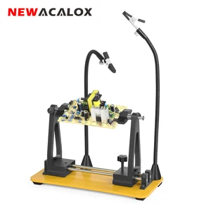 Регулируемый держатель NEWACALOX для пайки печатных плат, 2 шт., магнитные гибкие ручки для сварки, третья рука, ручной инструмент, зажим для печатных плат