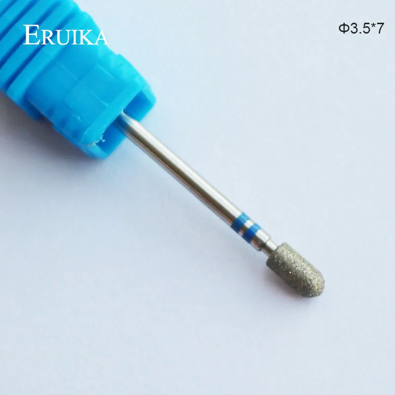 Алмазное сверло для ногтей ERUIKA, 5 видов, роторное сверло для ногтей, пилка для маникюра, аксессуары для электрического станка, инструменты для сверления ногтей - Цвет: NO4