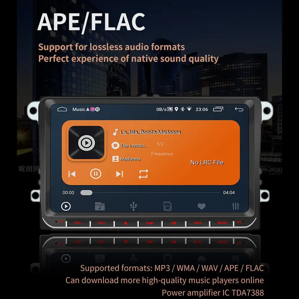 NEW Type 9In Car GPS Navigation Wifi Bluetooth 2USB Radio MP5 Player Android 8.1 16G HD Touch Screen Support WiFi FOR VW | Автомобили и