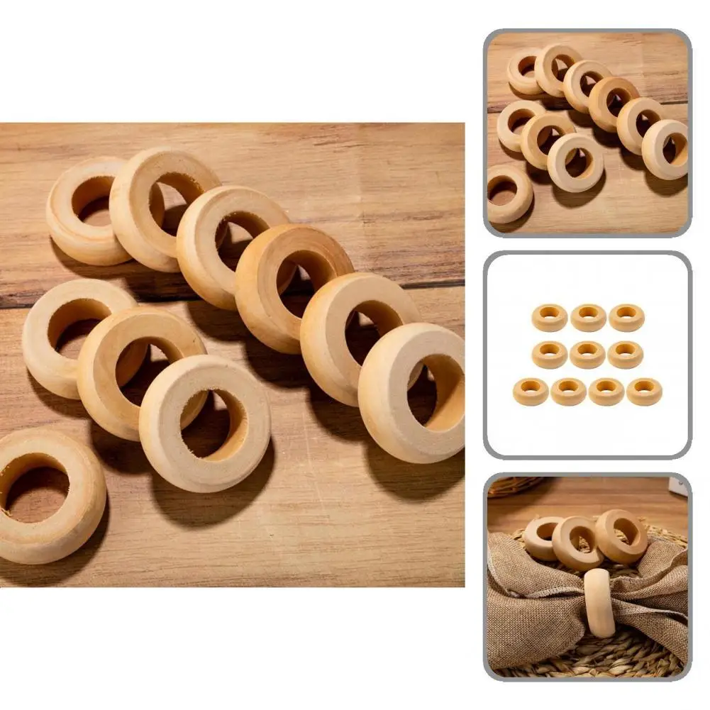 

Широкое применение, деревянное практичное кольцо для салфеток с гладкой поверхностью для ужина