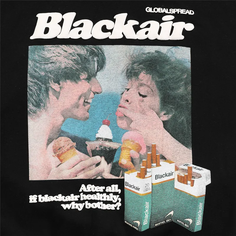 

Men Hoodie Hip Hop Streetwear Ice Cream Cigarette Print Fleece Hooded Pullover Autumn Harajuku Korean Casual Oversized Hoodies