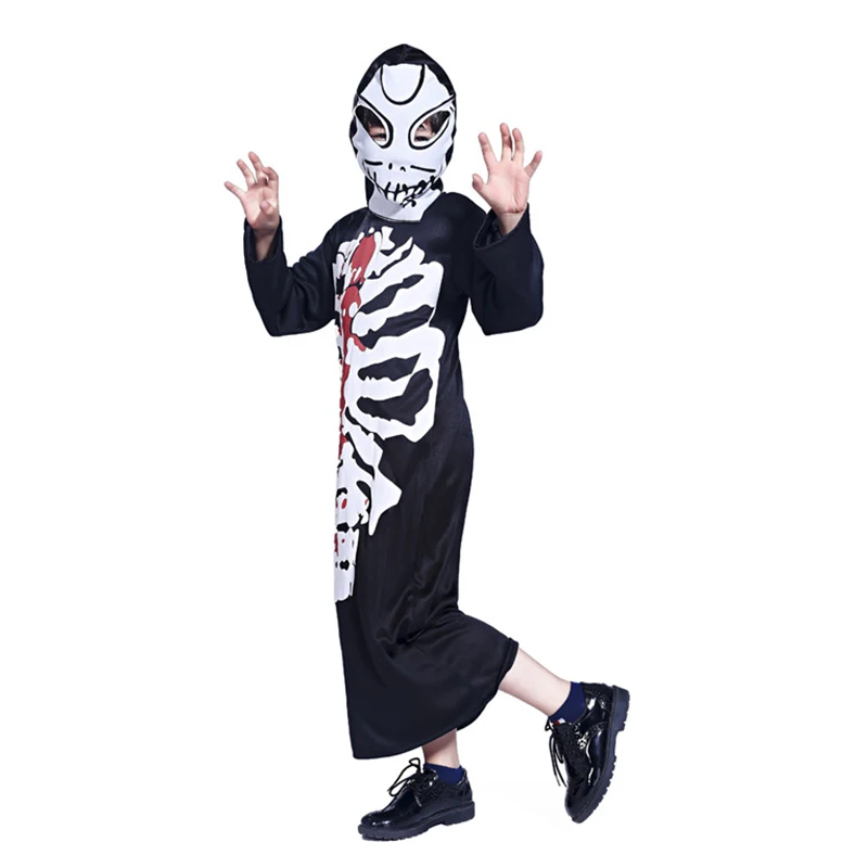 Death Onesies 4 Костюмы на хеллоуин для детей, костюм для мальчиков и девочек с изображением зомби, костюм монстра - Цвет: Death Onesies 4