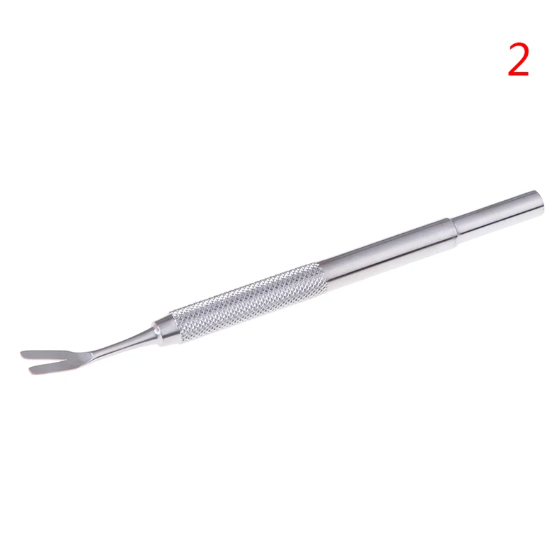 

1pc Pet Treatment Tick Removal Tool Set Stainless Steel 2 in 1 Fork Tweezers Clip forCat Dog Supplies