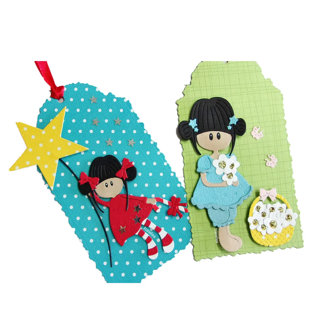 Металлические штампы в виде птицы кролика цветка ангела девочки трафарет