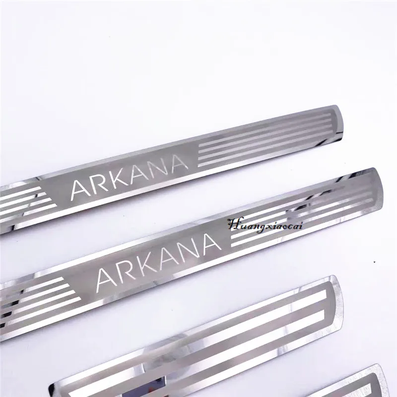 4 pcs For Renault Arkana XM3 4PCS Stainless Steel Scuff Plate Door Sill Car Accessories car styling sticker cover | Автомобили и