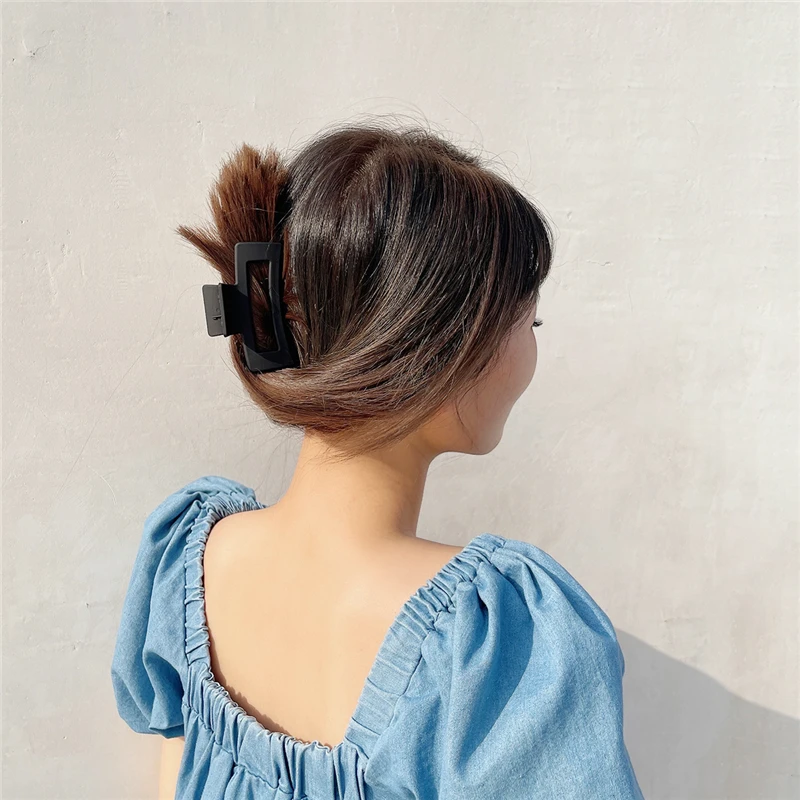 Заколки-крабы женские акриловые большие элегантные зажимы для волос в Корейском