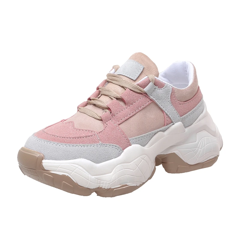 Women's Platform Sneakers Comfortable New Spring Women Chunky Casual Vulcanized Shoes Trainers Female | Обувь