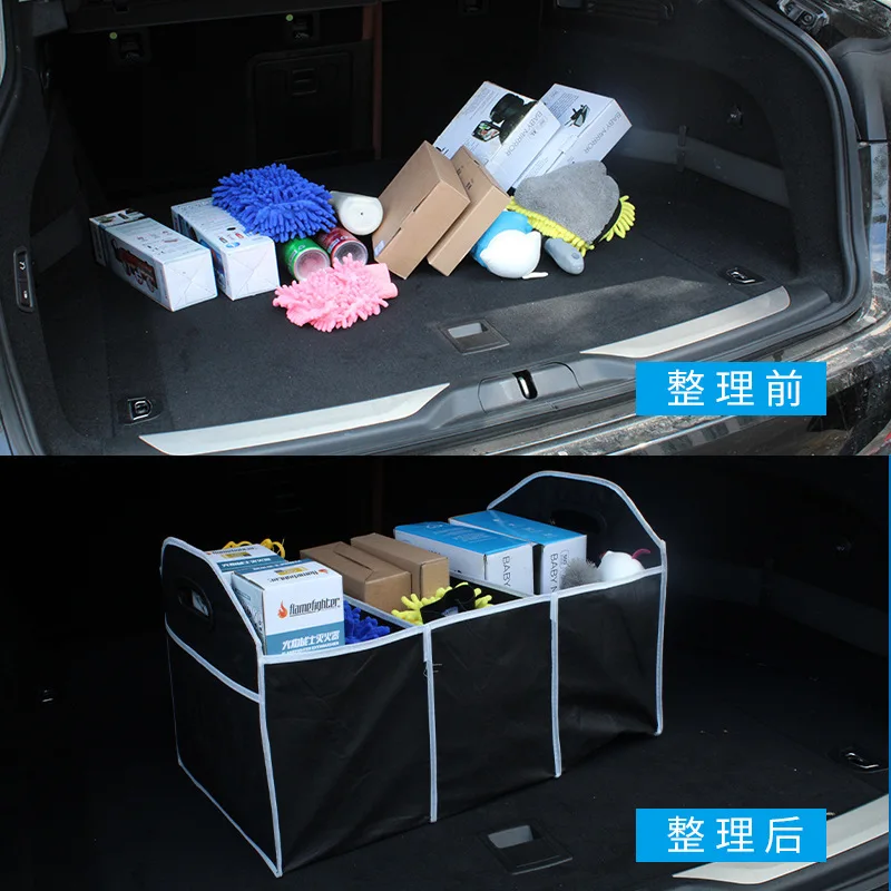

Folding Car Trunk Organizer Storage Bag Non-Woven Fabrics Stowing Tidying Bag Organizer Storage Box Container Car Decoration