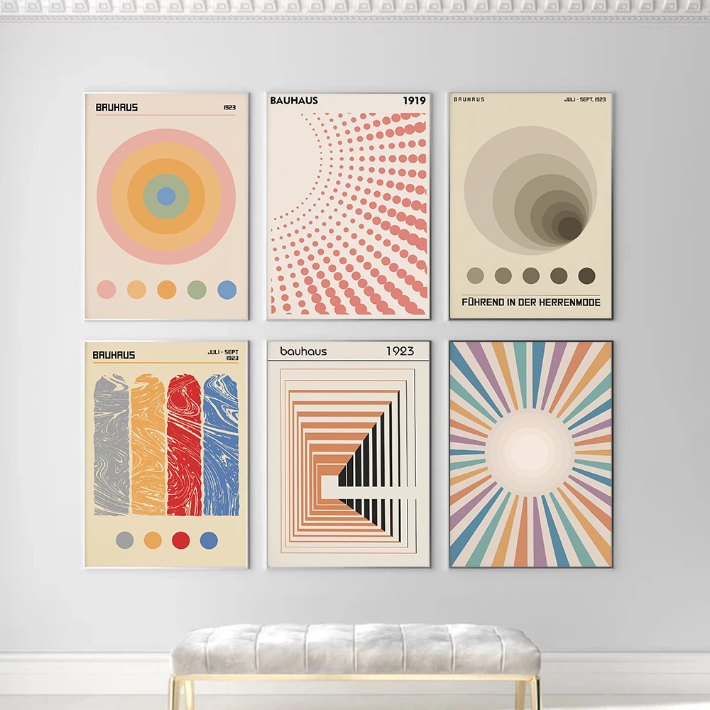 

Bauhaus Piet Mondrian Geometric Wall Art Canvas Painting Nordic Posters And Prints Wall Pictures For Living Room Modern Decor