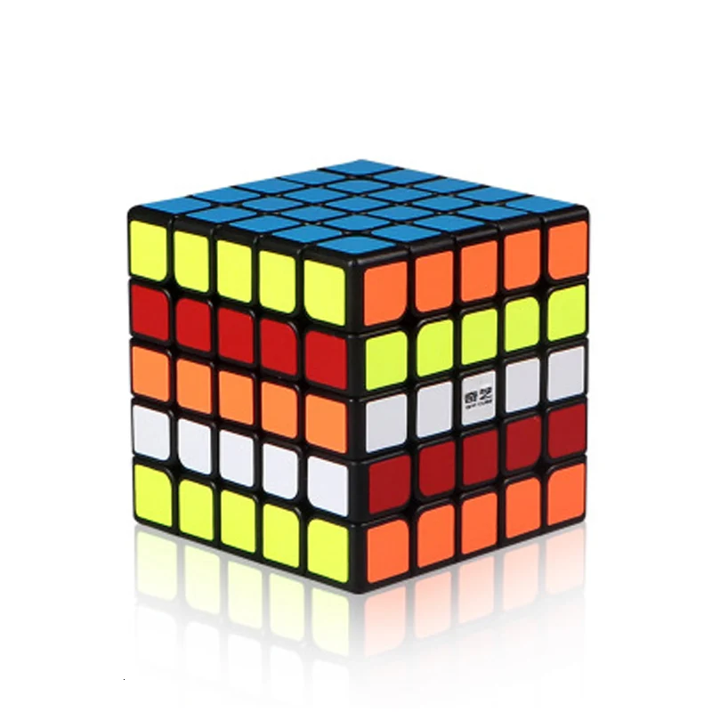 QiYi QiZheng 5x5x5 Магический кубик Рубика скоростной липкости профессиональная