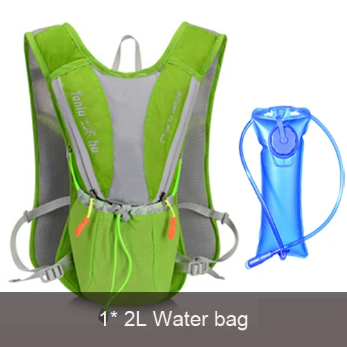 backpack and 2L 10L, женская и мужская сумка, марафон, гидратационный жилет, упаковка для 2л, сумка для воды, для велоспорта, пешего туризма, сумка для спорта на открытом воздухе, рюкзак для бега - Цвет: backpack and 2L