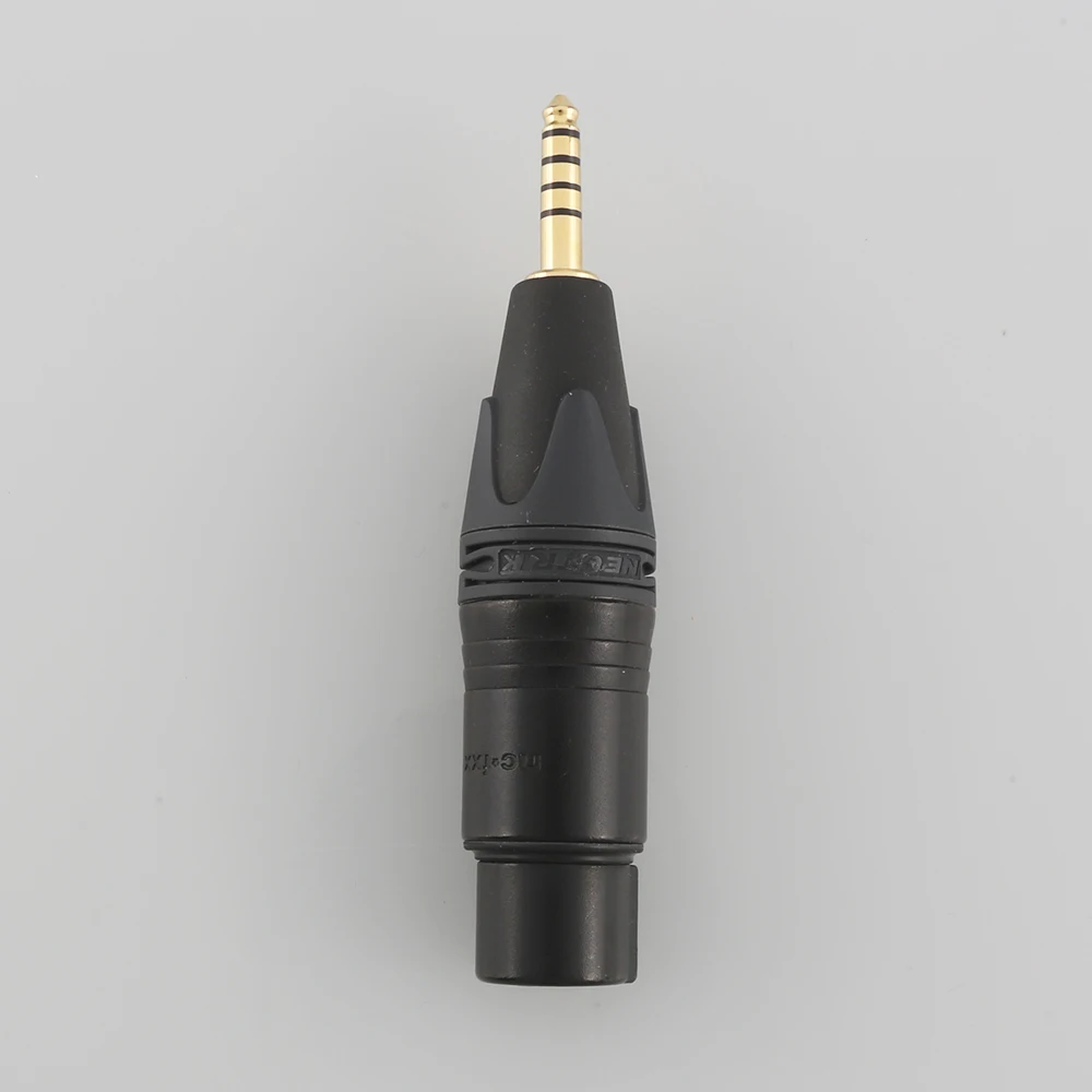 High Quality NEUTRIK 4 Pin XLR Female to 4.4mm Balanced Male Gold-Plated Adapter Male female Plug