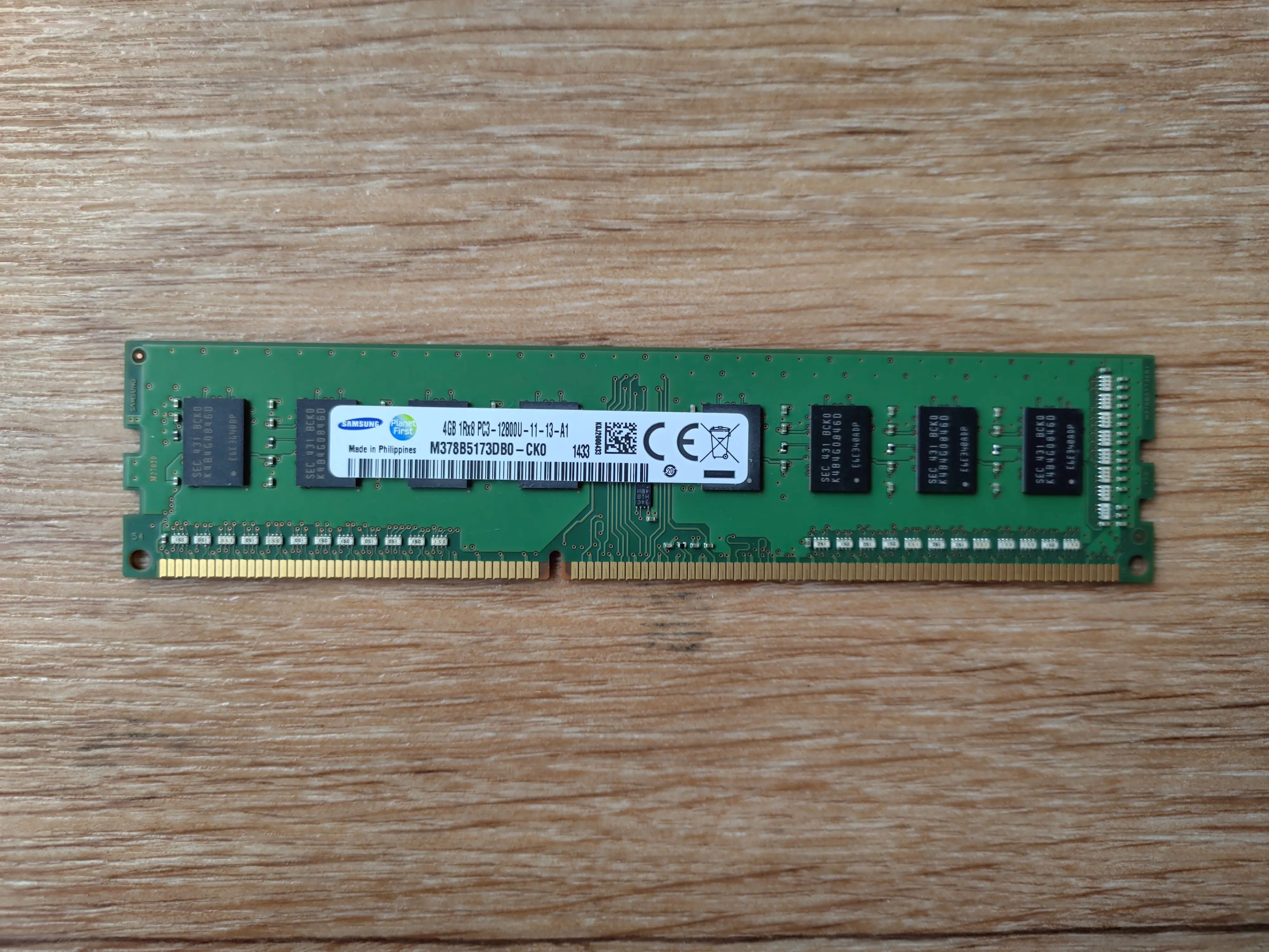Оперативная память Samsung DDR3 PC3 1RX8 4 Гб 1600 МГц 240 контактов ГБ DIMM 4G 12800U |Оперативная