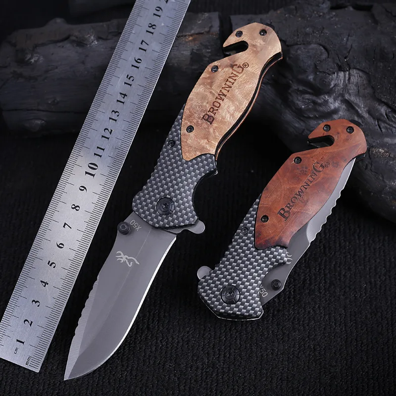 

Military Survival Tactical Hunting Folding Knife EDC Hand Tools Multipurpose X50 Pocket Tourist Knife Utility Knives Jackknife