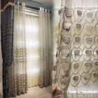 Европейская вышитая ткань для занавесок, Современная Вельветовая цветочная ткань для окон, спальни, тюль с драпировкой шторы на заказ