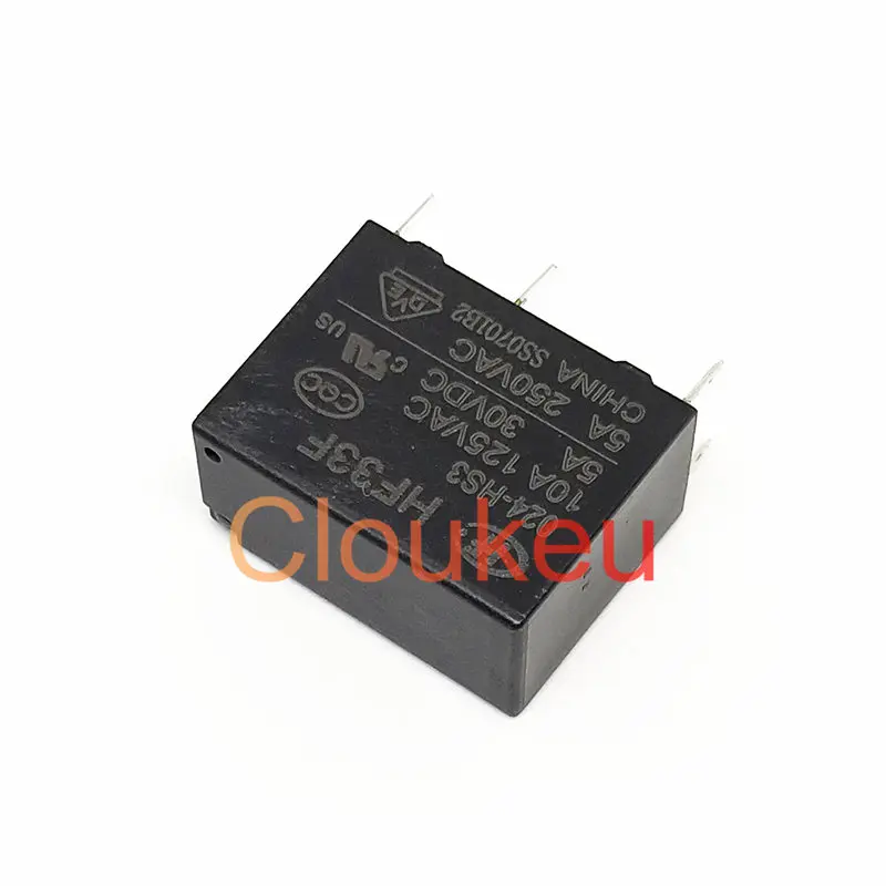 HF33F-024-HS3 24V 5A реле DIP4 JZC-33F-024-HS3
