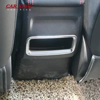 for mg zs 2017 2018 2020 stainless steel auto styling accessories car back rear air condition outlet vent frame cover trim 1pcs