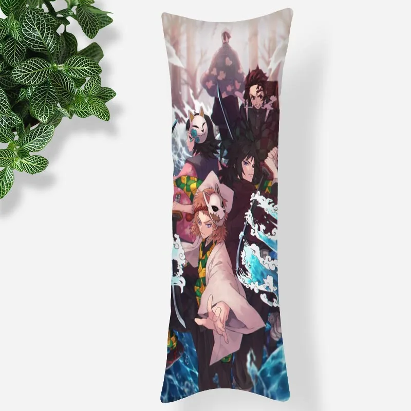 Home Decor Kimetsu no Yaiba Anime Body Pillow Case Double-Sided Print Silk Smooth Soft Fabric Cover Boys Girls Gift 0531 | Дом и сад