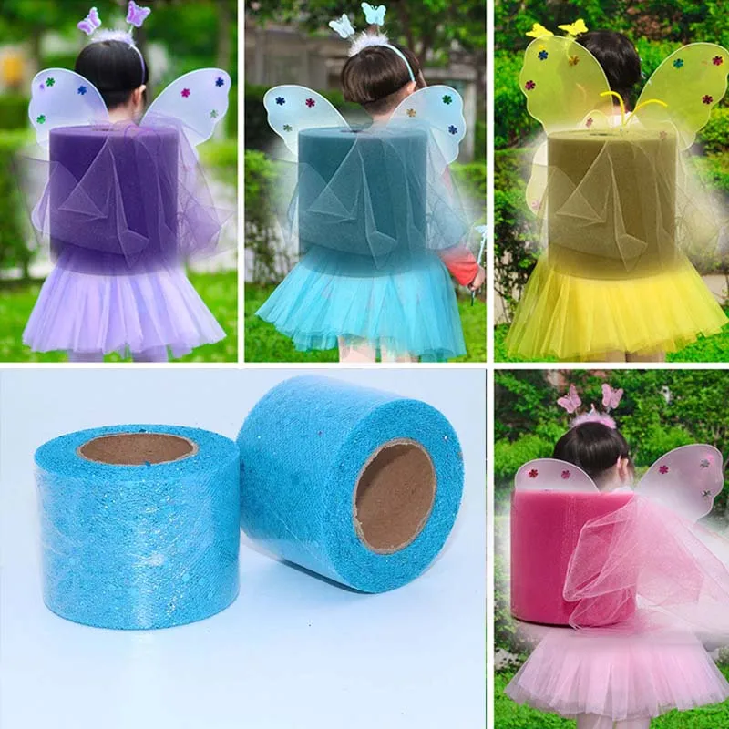 Блестящая ткань для платья-пачки 25 ярдов | Дом и сад