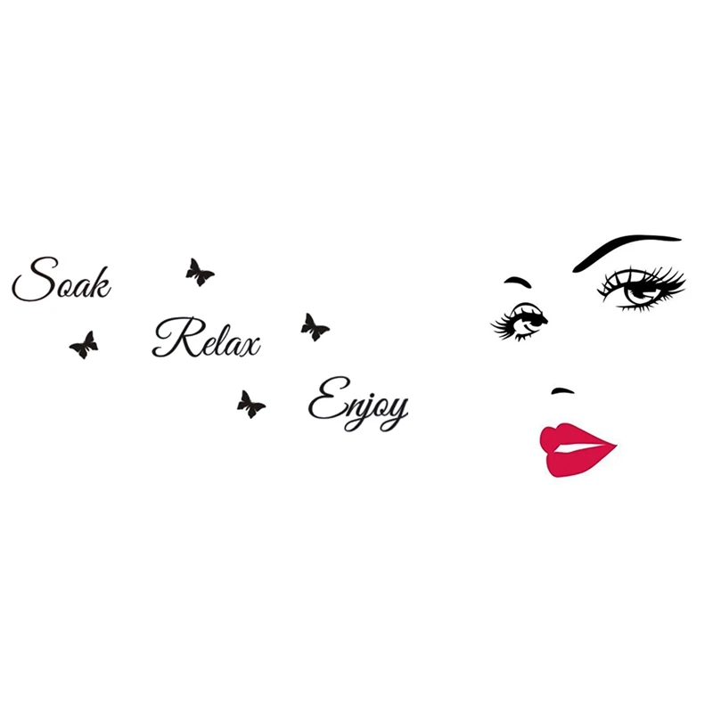 1 шт. съемный &quotЗамачивание Расслабление Наслаждайтесь&quot стикер на стену