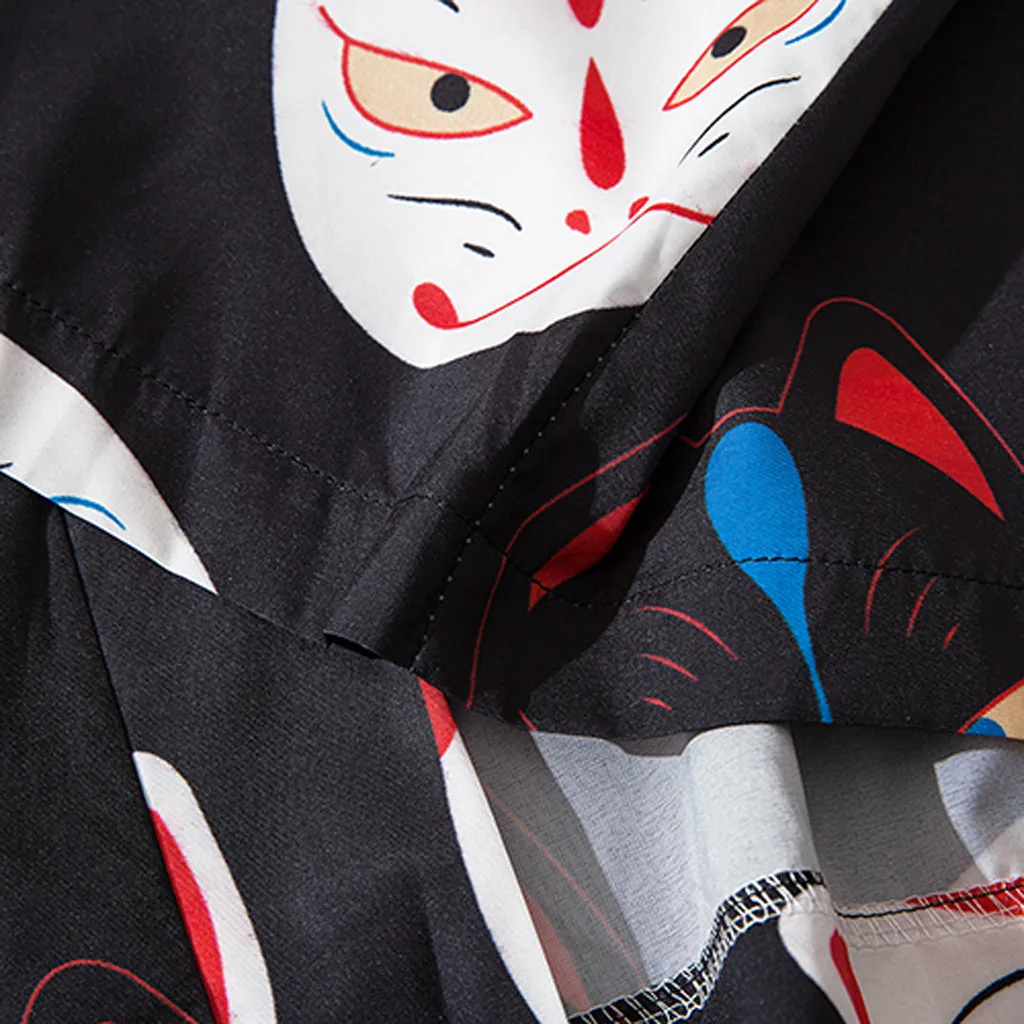 Летняя японская пятиточечная искусственная Мужская и женская накидка верхняя