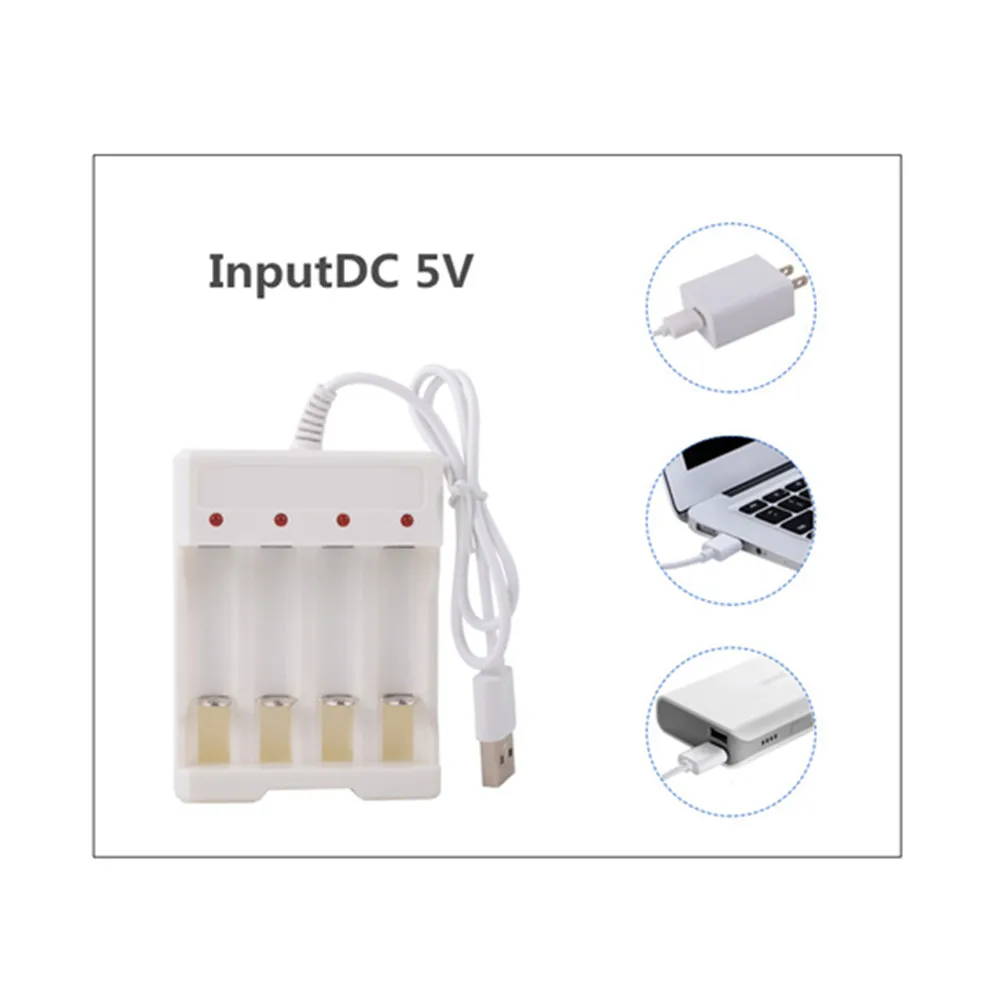 Адаптер быстрой зарядки USB 4 слота зарядное устройство для аккумулятора