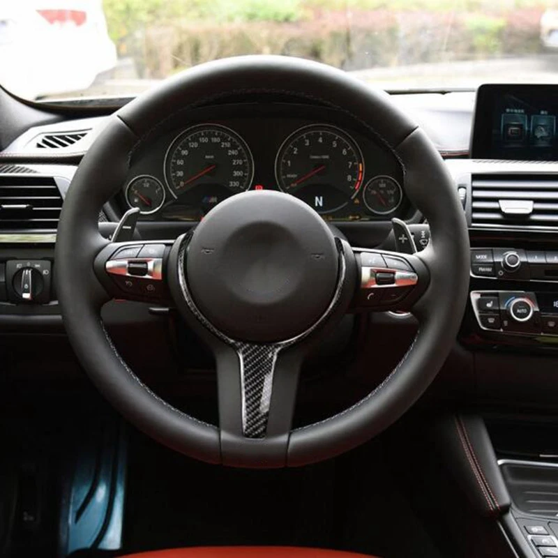 Карбон волокно Руль Накладка для BMW 1 3 4 5 6 серия F20 F22 F21 F30 F32 F33 F36 F06 F12 F13 X5 F15 X6 F16 M
