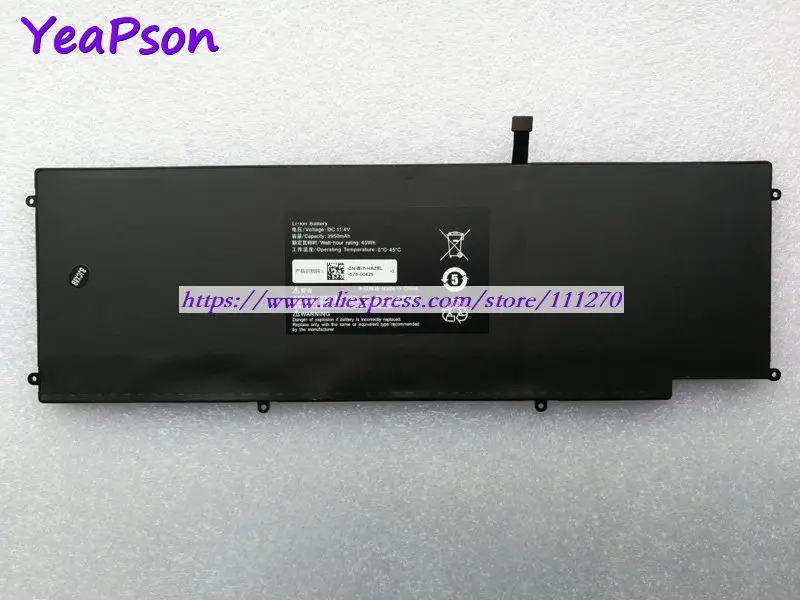 Yeapson 11 4 в 3950 мАч подлинный HAZEL 3ICP4/92/77 RC30-0196 Аккумулятор для ноутбука Razer Blade Stealth