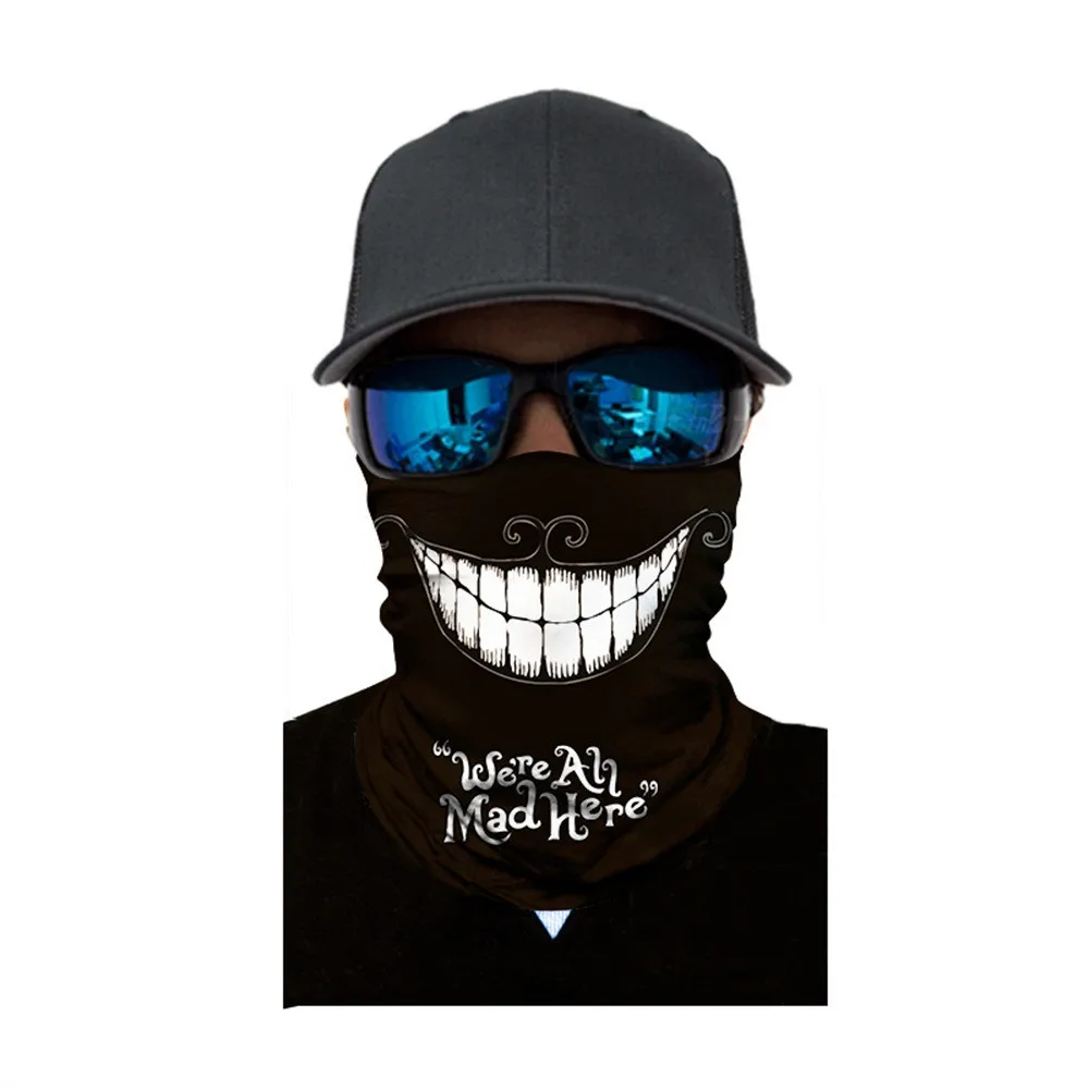 

Skull Seamless Scarf Outdoor Neck Gaiter Face Cover Scarves Sport Fishing Cycling Hunting Hiking Bandana Tube Scarf Men Women