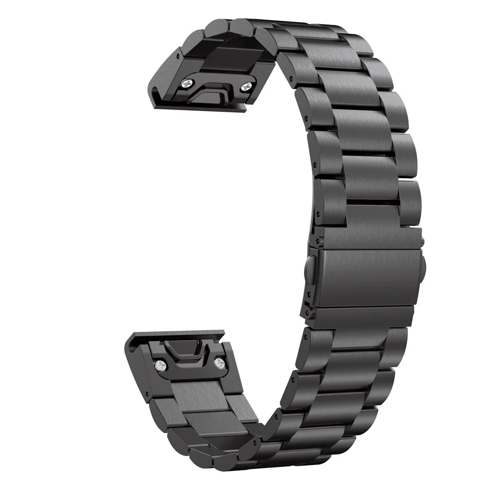 26 22 мм ремешок для часов Garmin Fenix 5X 5 3 3HR D2 6X 6 Pro GPS часы Quick ReleaseStainless стальная полоса