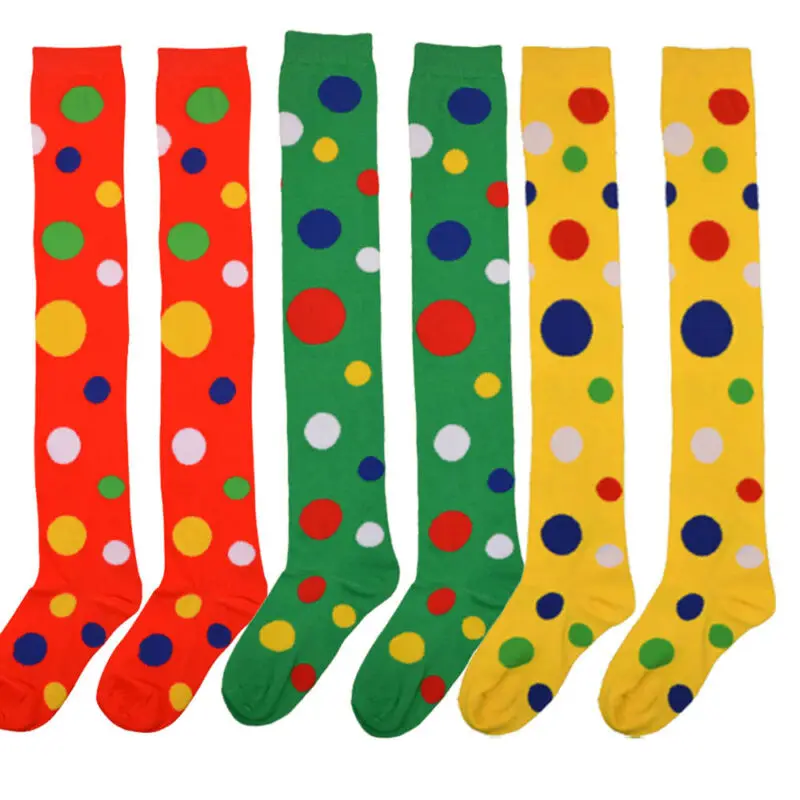 Хлопковые чулки для девочек и женщин удобные носки в горошек Студенческие теплые