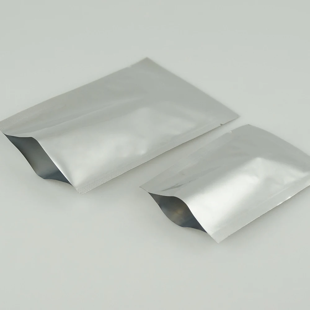 11x16cm Ping pocket 200pcs/lot Pure aluminium bag Sachets food Heat seal smeel proof, mylar coffee bean/powder flat pouch