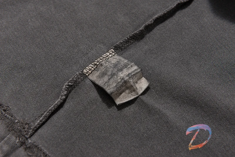 

CAVEMPT T-shirt High Quality Washed Batik Men's Women's T Shirt Oversize CAVEMPT Embroidered Letters Round Neck Retro Tshirts