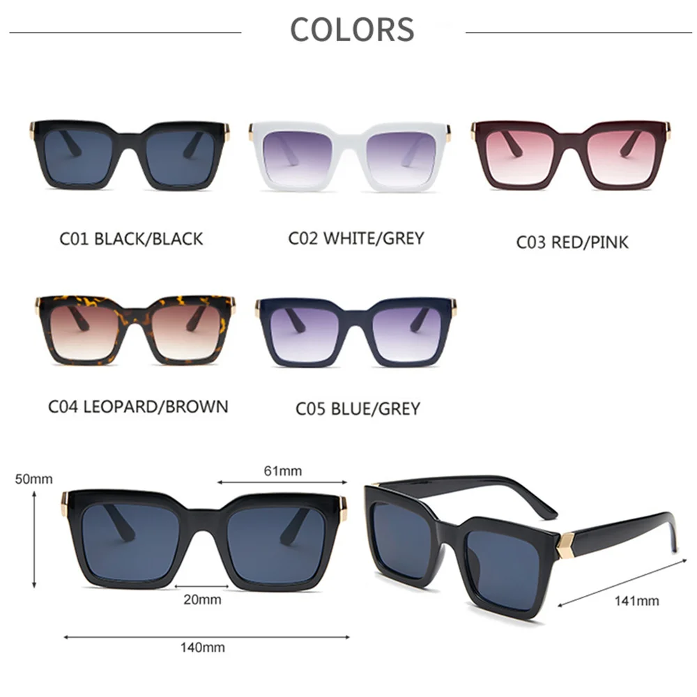 

Vintage Cat Eye Square Sunglasses for Women 2020 New Brand 90s Fashion Black Sun Glasses Female Gradient Shades Oculos de sol